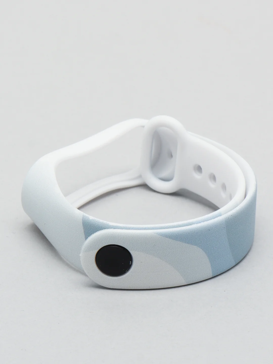 Небесно-голубой ремешок с рисунком для Xiaomi Mi Band