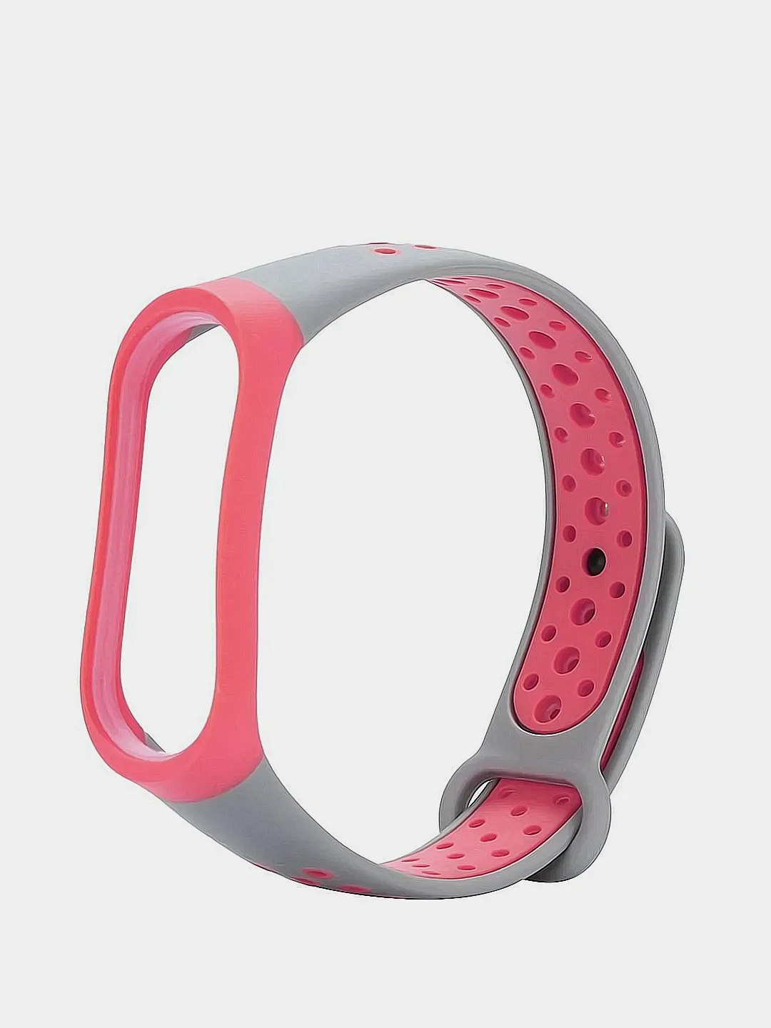 Розовый силиконовый ремешок для Mi Band 5