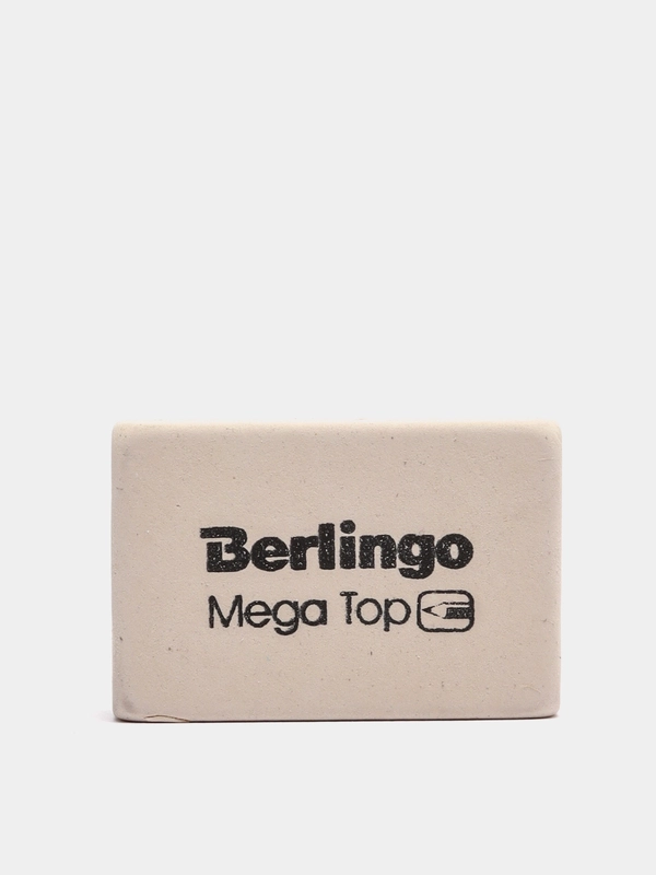 Ластик Berlingo Mega Top, прямоугольный, натуральный каучук, 32*18*8 мм