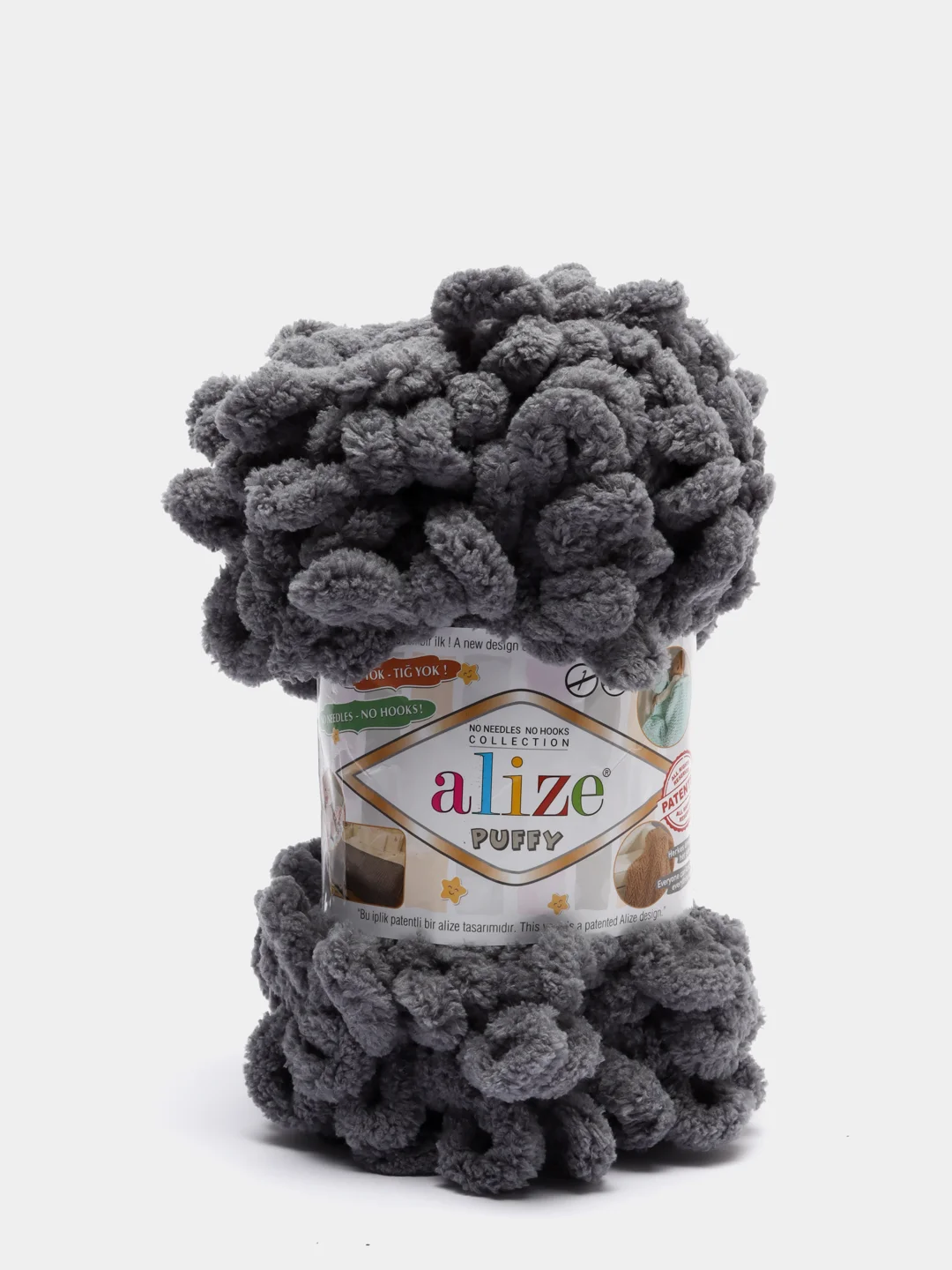Угольный пряжа Alize Puffy
