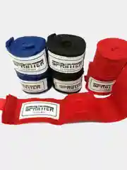 Бинт боксерский "SPRINTER" 2,7 м / 3м / 3,5м / 4м, хлопок, 2 шт
