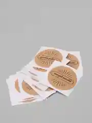 Серый наклейки "handmade"