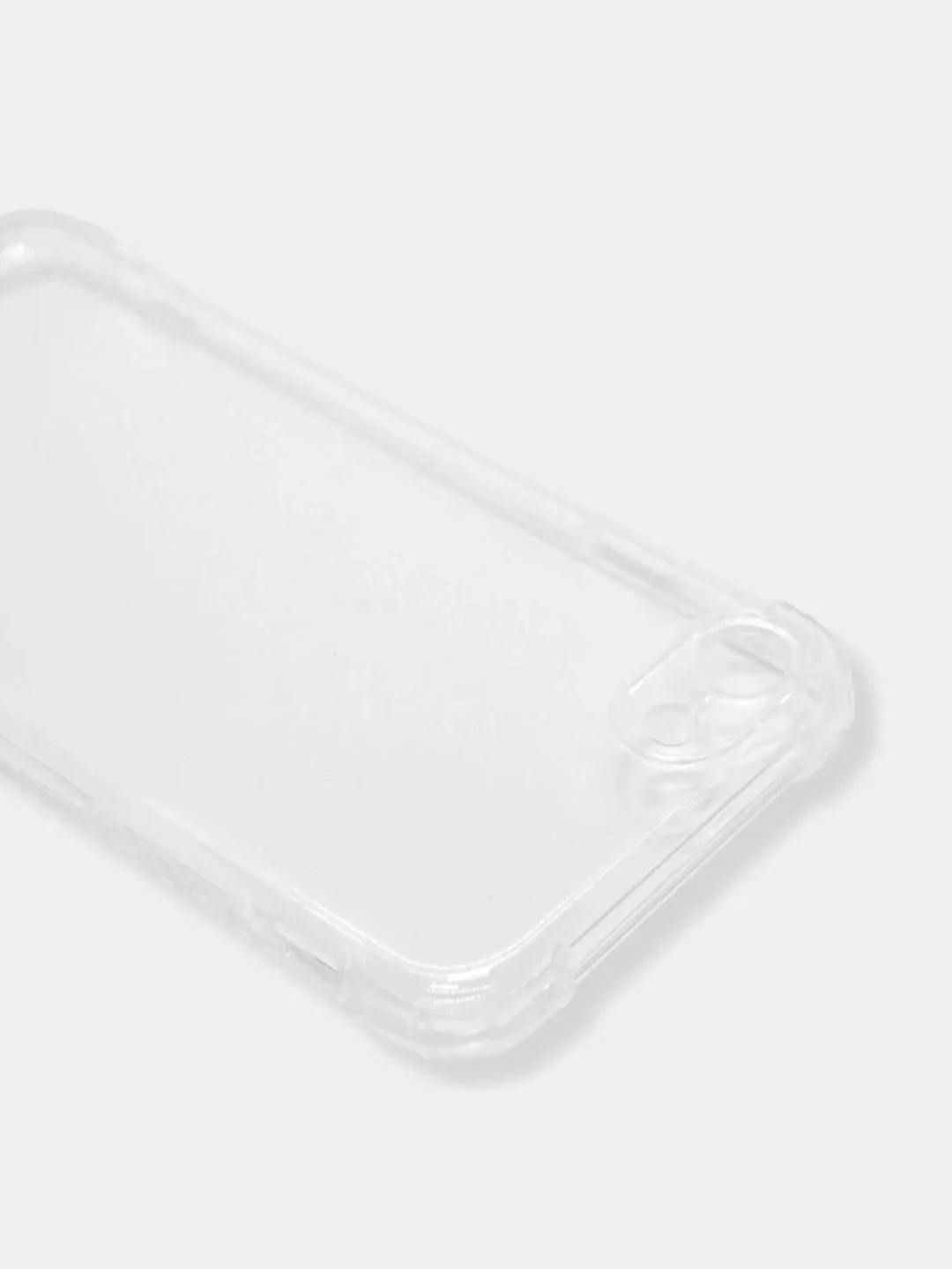 Силиконовый чехол iPhone 7, 8, SE 2020 усиленные углы, защита вокруг камер, прозрачный