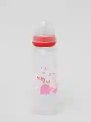 Красный бутылочка Baby Land 240 мл с силиконовой классической соской