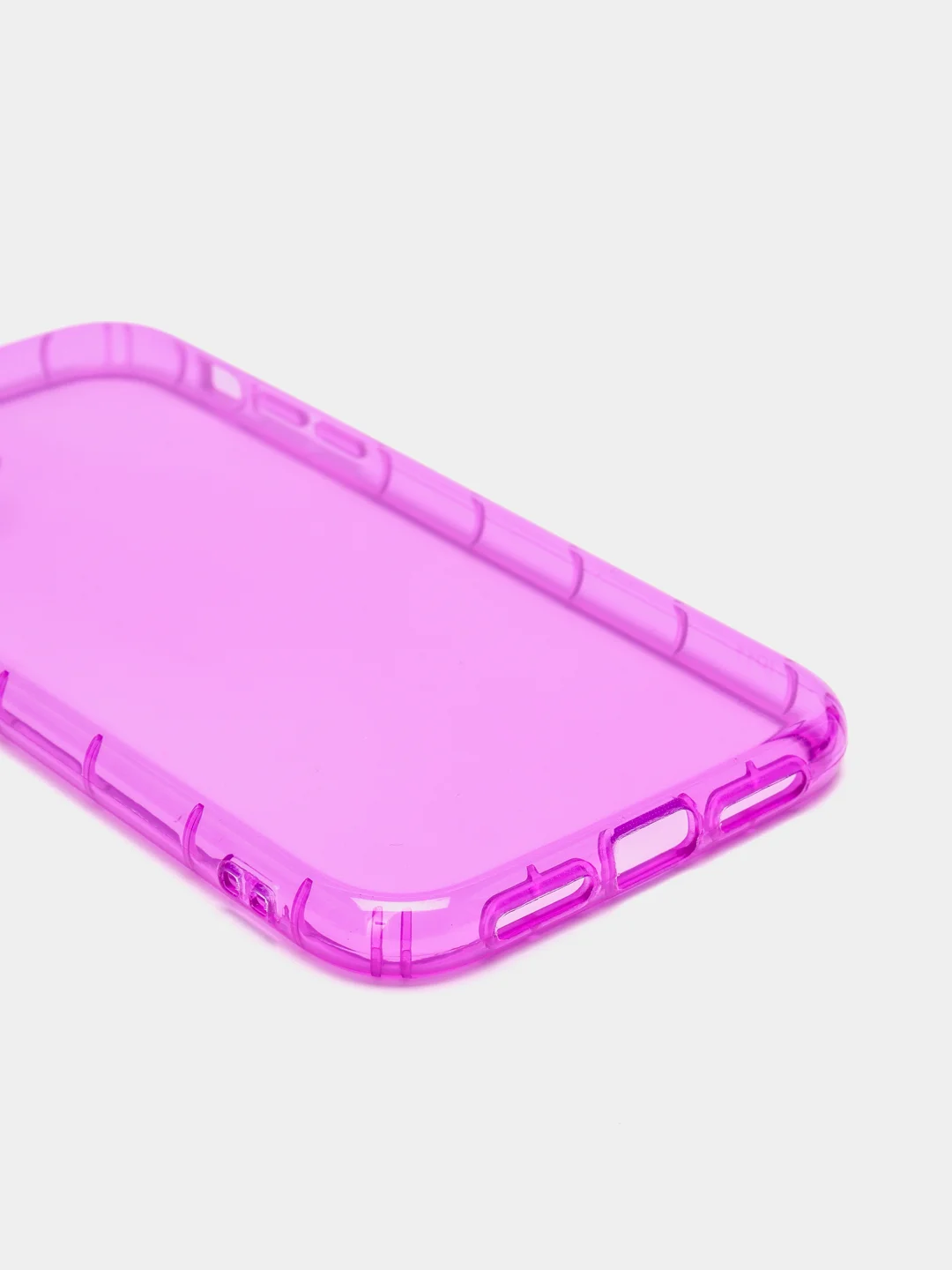 Фиолетовый чехол для iPhone 11, XR, 12, 13, 14, Pro, Max, Plus, 7, 8, SE 2020, неон, с защитой камеры