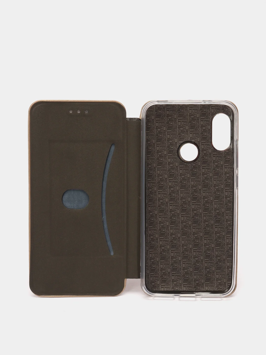 Золотой чехол-книжка на Xiaomi Redmi 6 Pro / Mi A2 Lite (Сяоми Редми 6 Про, Ми А2 лайт)