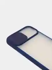 Темно-синий чехол для Айфон iPhone 11 Pro, Max 12, 13 mini, 14 Plus, 15 с защитой для камеры