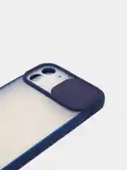Темно-синий чехол для Айфон iPhone 11 Pro, Max 12, 13 mini, 14 Plus, 15 с защитой для камеры