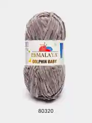 Серый пряжа Himalaya Dolphin Baby, полиэстер, 100 г, 120 м