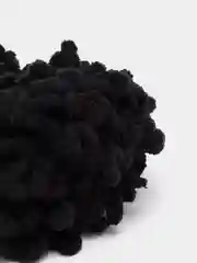 Черный пряжа Alize puffy