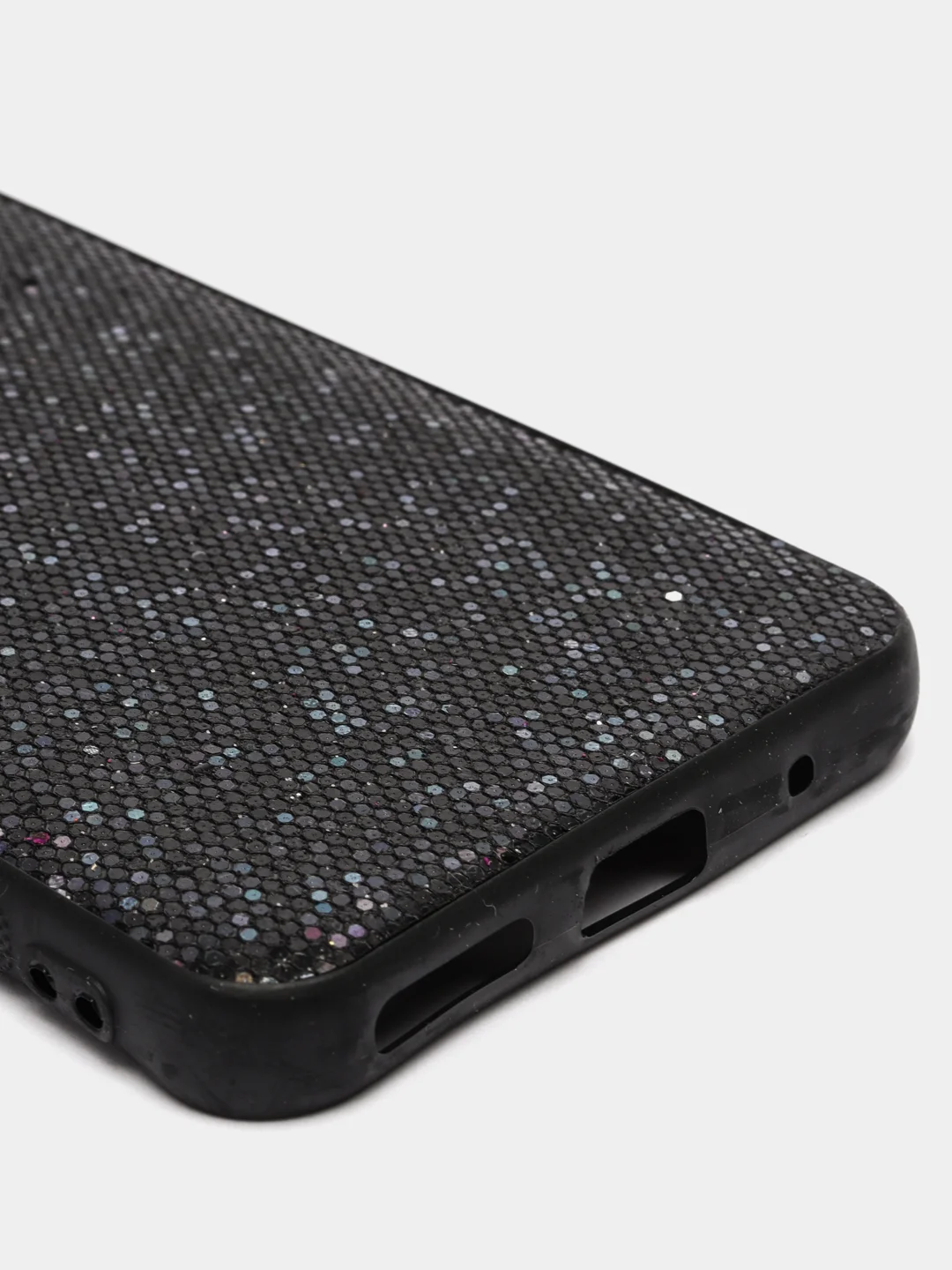 Черный чехол Xiaomi Redmi Go, Сяоми Редми Гоу силиконовый с блестками