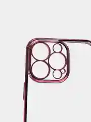 Розовый чехол для iPhone 13 Pro Max mini силиконовый прозрачный айфон про макс мини