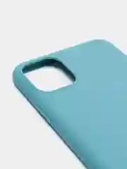 Синий чехол для Apple iPhone 11 Pro Max силиконовый, матовый, однотонный