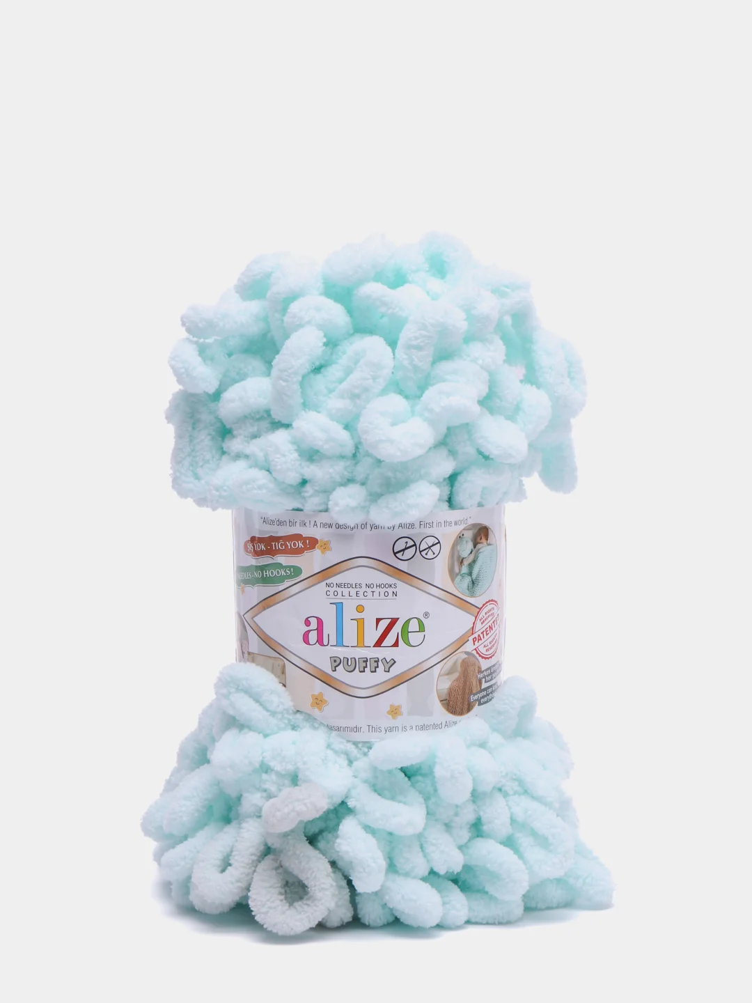Мятный пряжа Alize Puffy