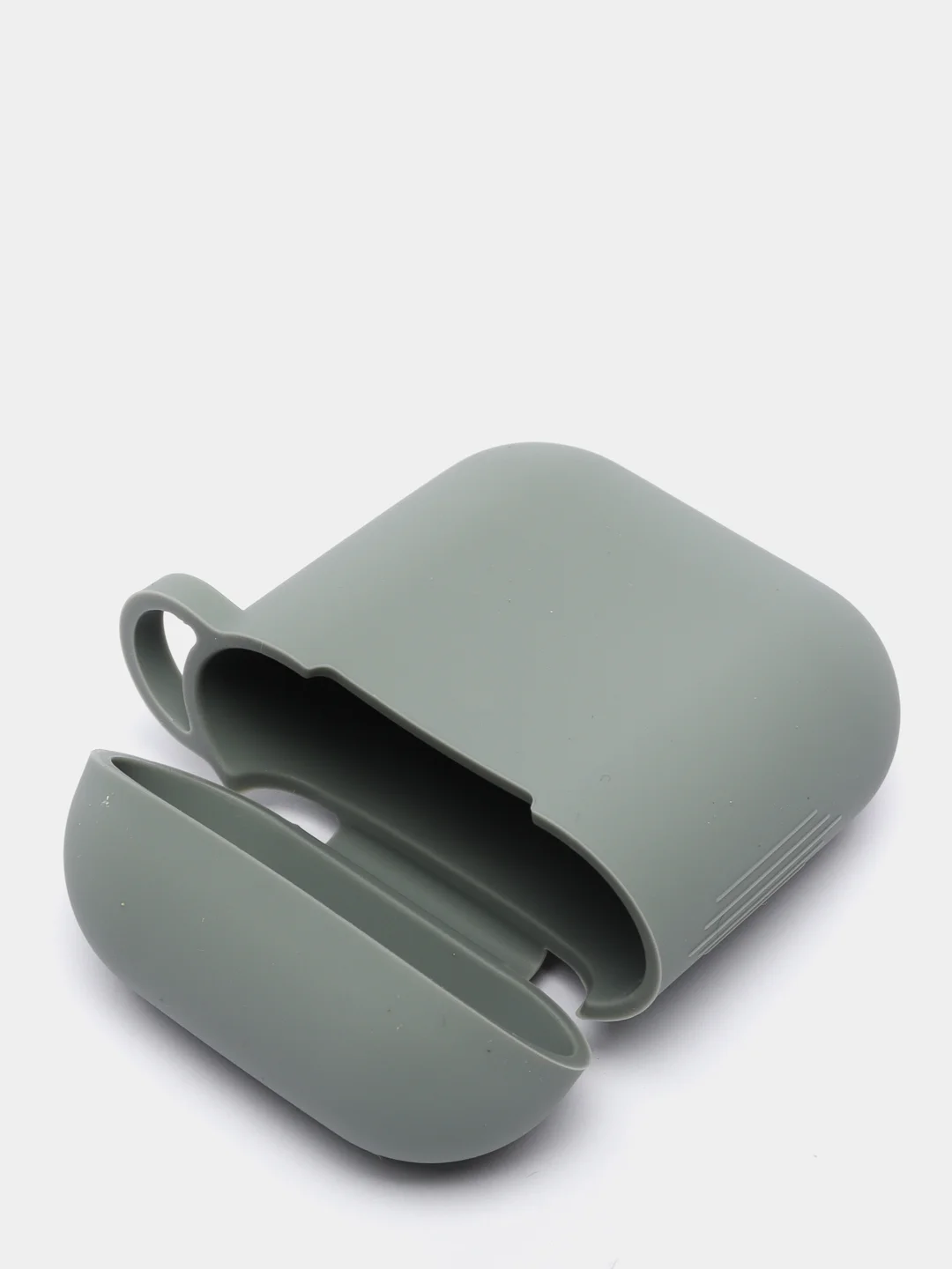 Серый силиконовый чехол для AirPods 1 и AirPods 2