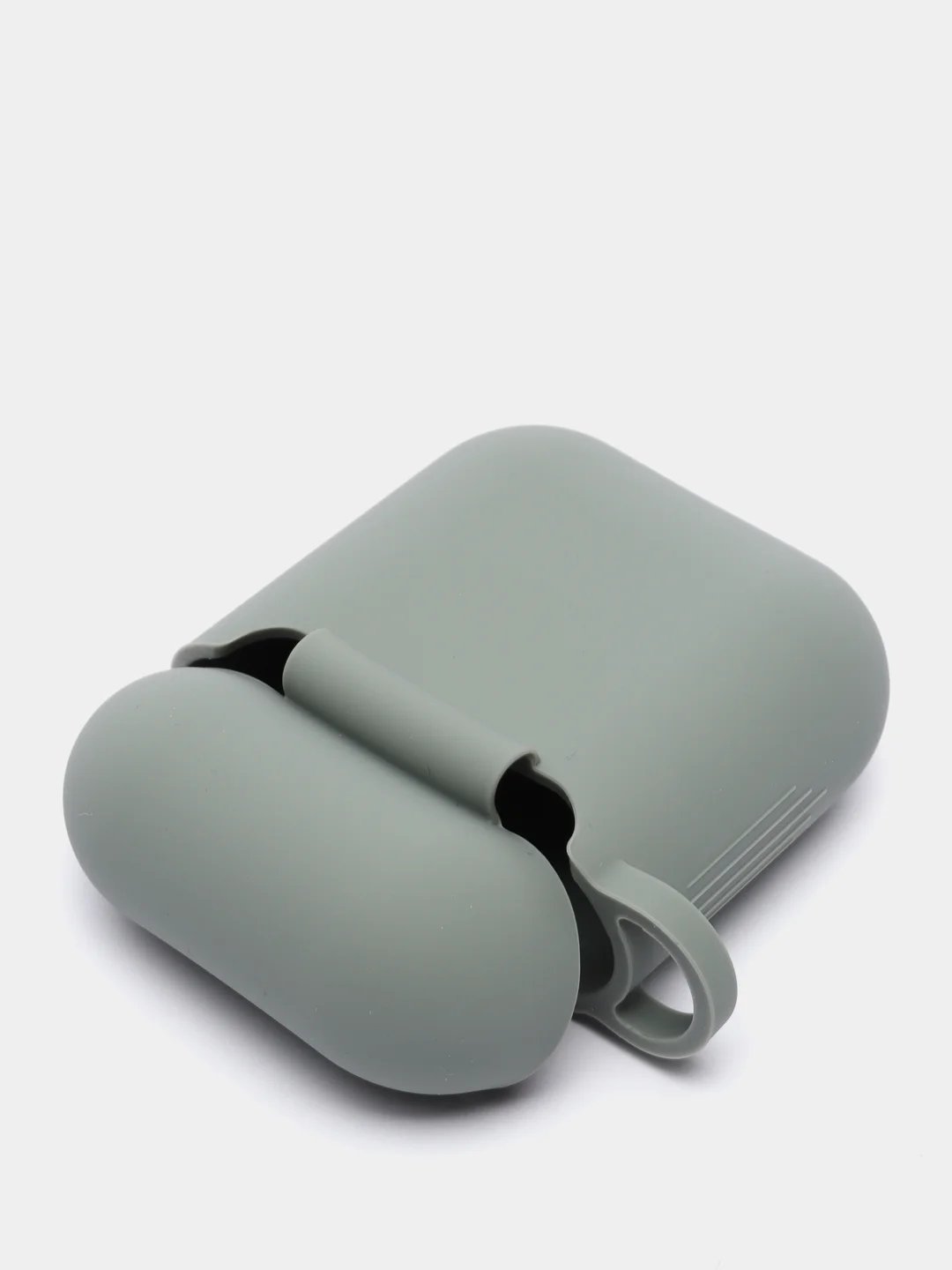 Серый силиконовый чехол для AirPods 1 и AirPods 2