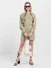 Кремовый сумка женская, стёганая