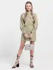 Бежевый меланж женская сумка
