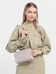 Бежевый меланж женская сумка