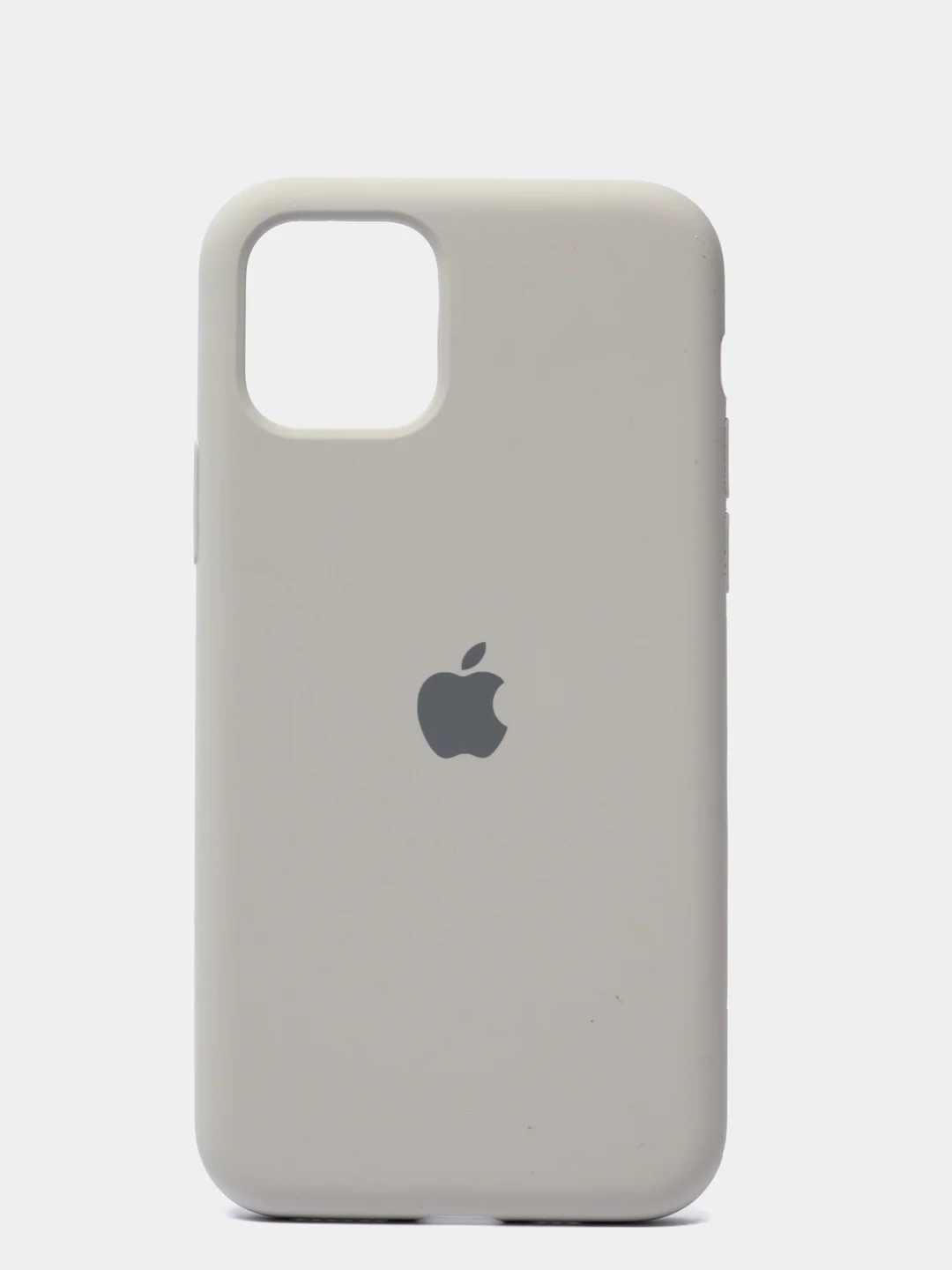 Светло-бежевый чехол для iPhone 11 Pro 5.8" Silicone Case, закрытый низ с логотипом