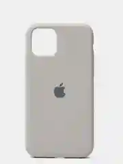 Светло-бежевый чехол для iPhone 11 Pro 5.8" Silicone Case, закрытый низ с логотипом