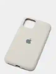 Светло-бежевый чехол для iPhone 11 Pro 5.8" Silicone Case, закрытый низ с логотипом