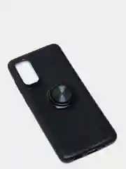 Черный чехол Samsung Galaxy S20, Самсунг Галакси С20 силиконовый магнитный с кольцом Rock