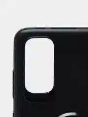 Черный чехол Samsung Galaxy S20, Самсунг Галакси С20 силиконовый магнитный с кольцом Rock