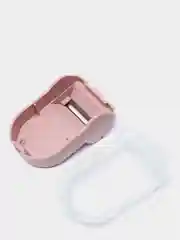 Розовый овощечистка с контейнером
