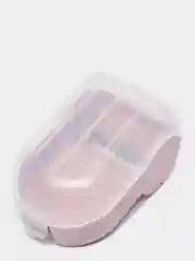Розовый овощечистка с контейнером