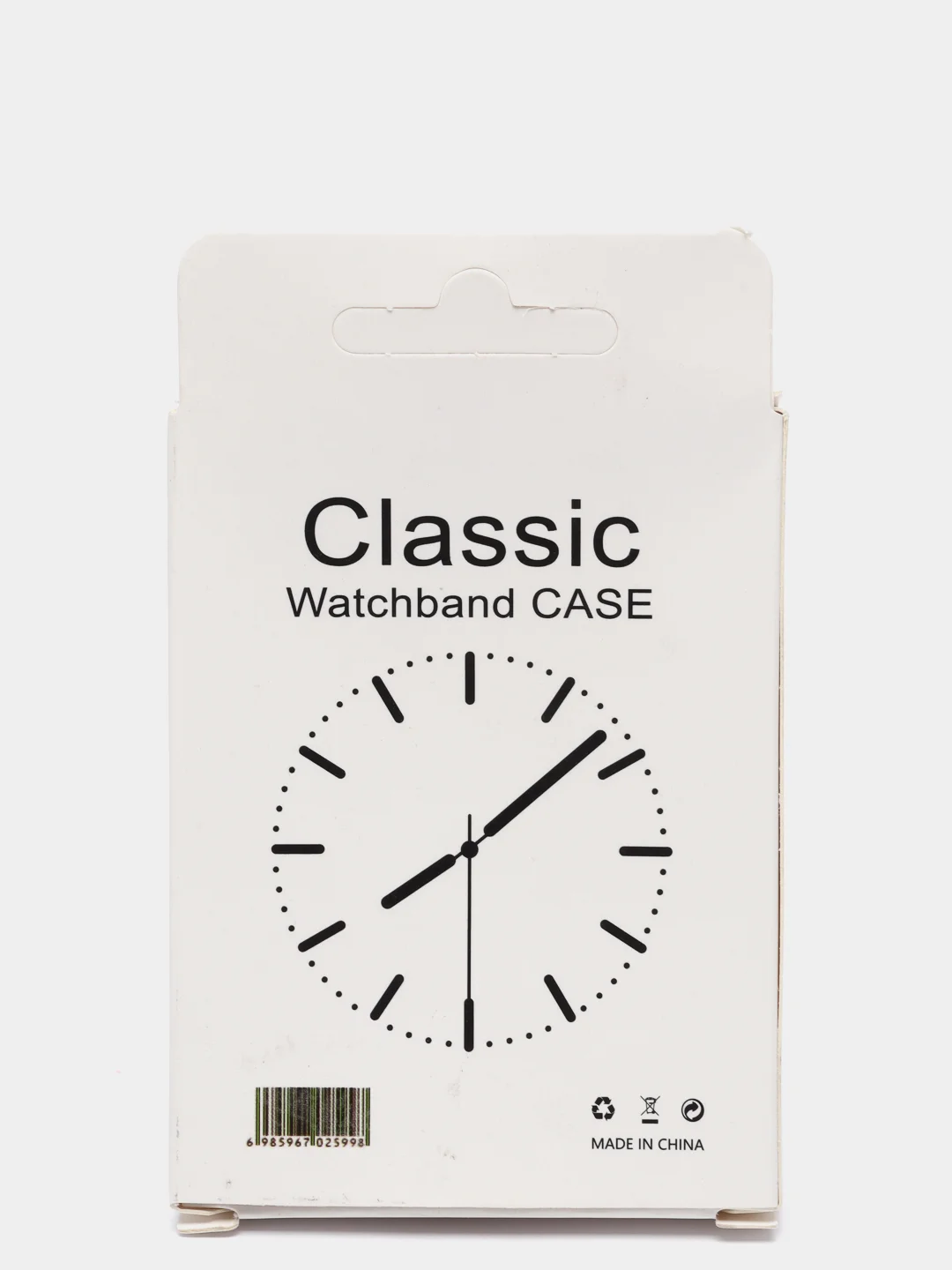 Серебряный бампер с защитным стеклом для Apple Watch 38/40/42/44 mm