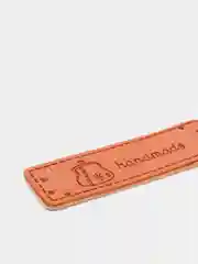 Голубой бирки "Hand made", 5 штук, экокожа