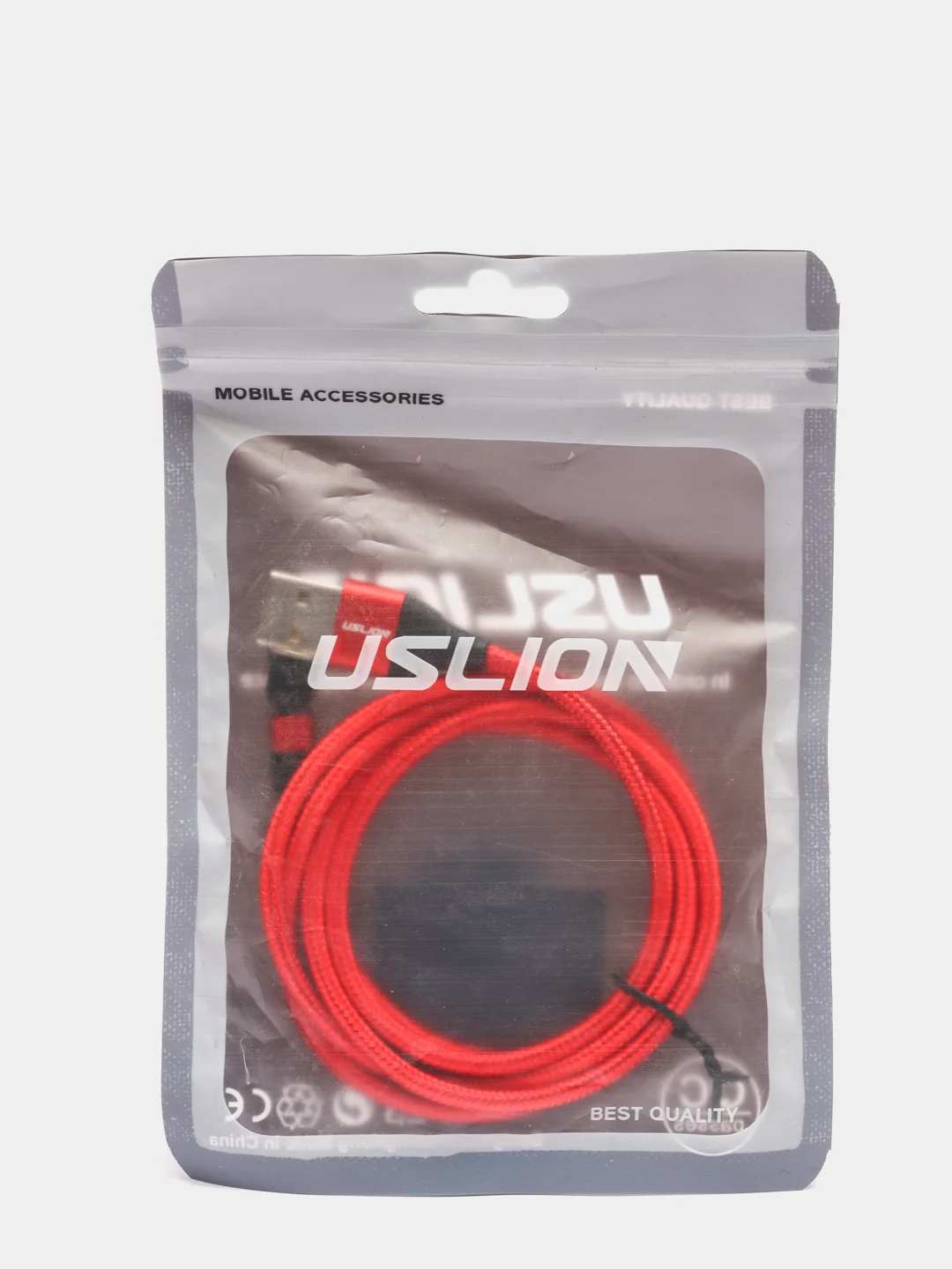 Красный магнитный кабель USLION USB