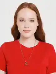 Прозрачный цепочка на шею "лезвие", "геометрия", "хип-хоп"