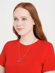 Прозрачный цепочка на шею "лезвие", "геометрия", "хип-хоп"