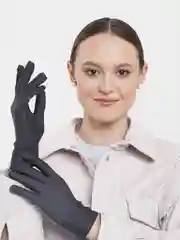 Угольный перчатки тонкие, черные, бежевые, фиолетовые, красные, синие