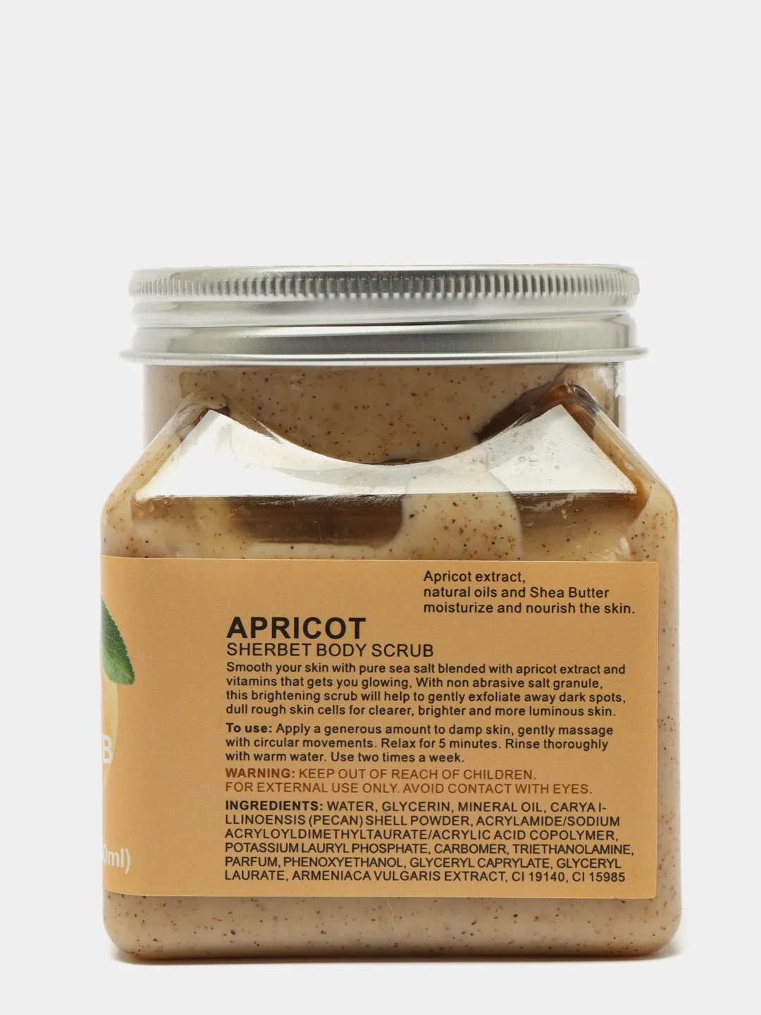 Скраб для тела Sherbet Body Scrub Абрикос, скраб для тела, скраб с абрикосом