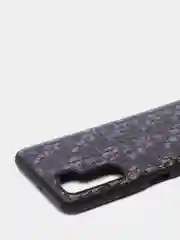 Черный чехол Huawei Honor 30s, Хуавей Хонор 30с силиконовый, имитация змеиной кожи