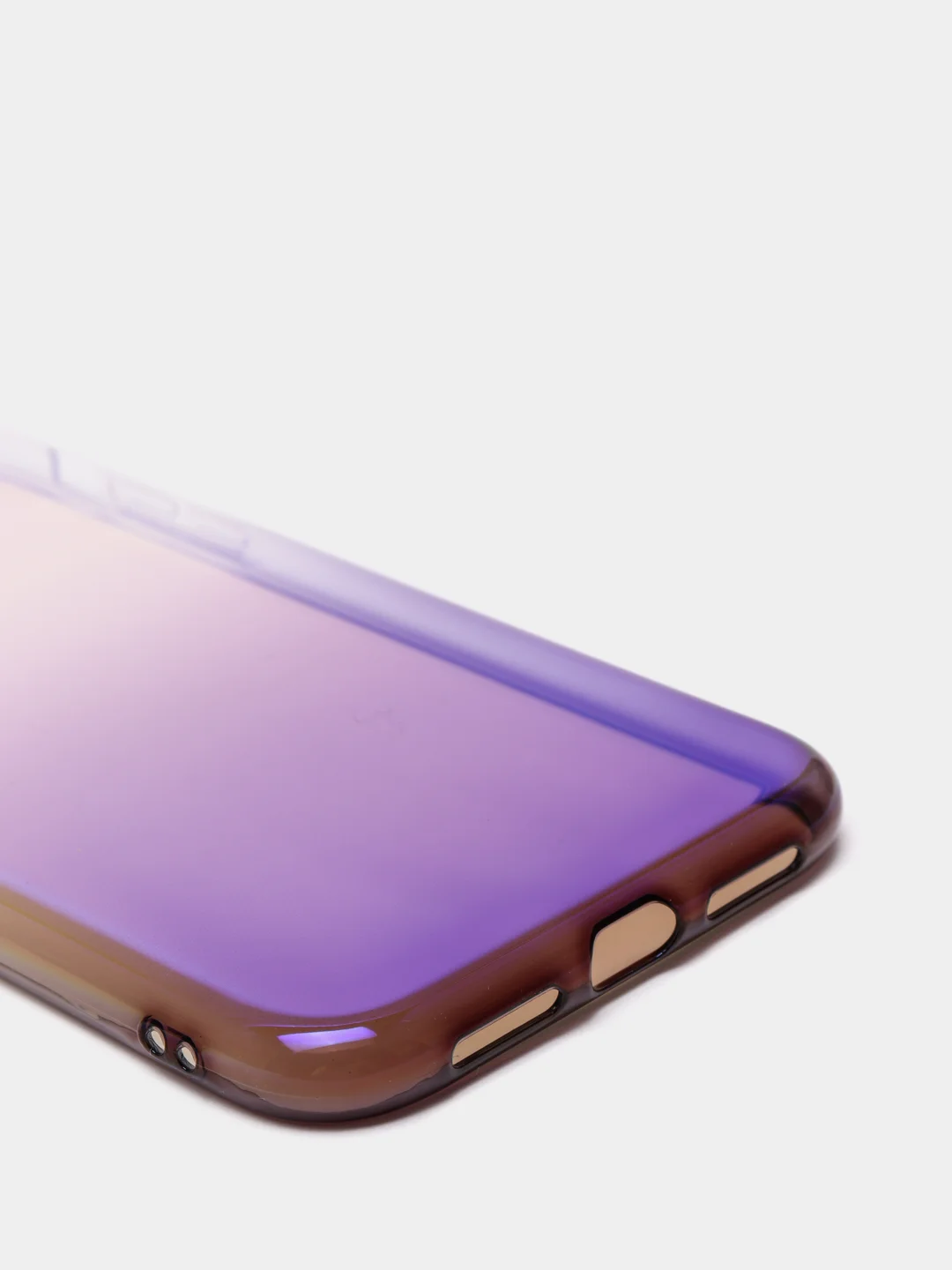 Синий меланж чехол iPhone XR, Xs Max силиконовый прозрачный с градиентом