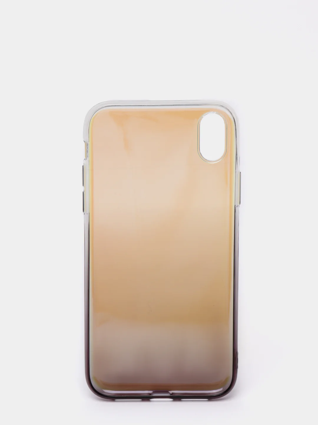 Синий меланж чехол iPhone XR, Xs Max силиконовый прозрачный с градиентом