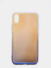 Синий меланж чехол iPhone XR, Xs Max силиконовый прозрачный с градиентом
