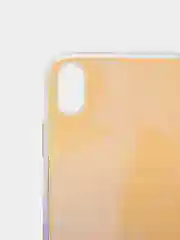 Синий меланж чехол iPhone XR, Xs Max силиконовый прозрачный с градиентом