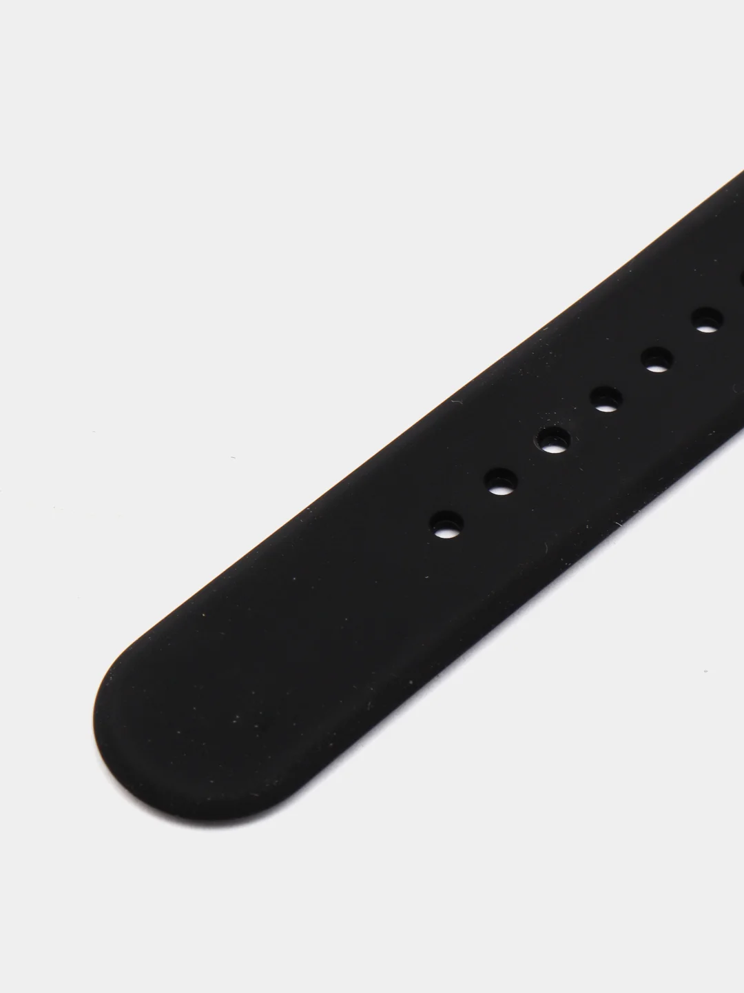Черный силиконовый ремешок с кнопкой для Xiaomi Amazfit Bip / Samsung / Huawei, 20 мм