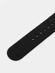 Черный силиконовый ремешок с кнопкой для Xiaomi Amazfit Bip / Samsung / Huawei, 20 мм