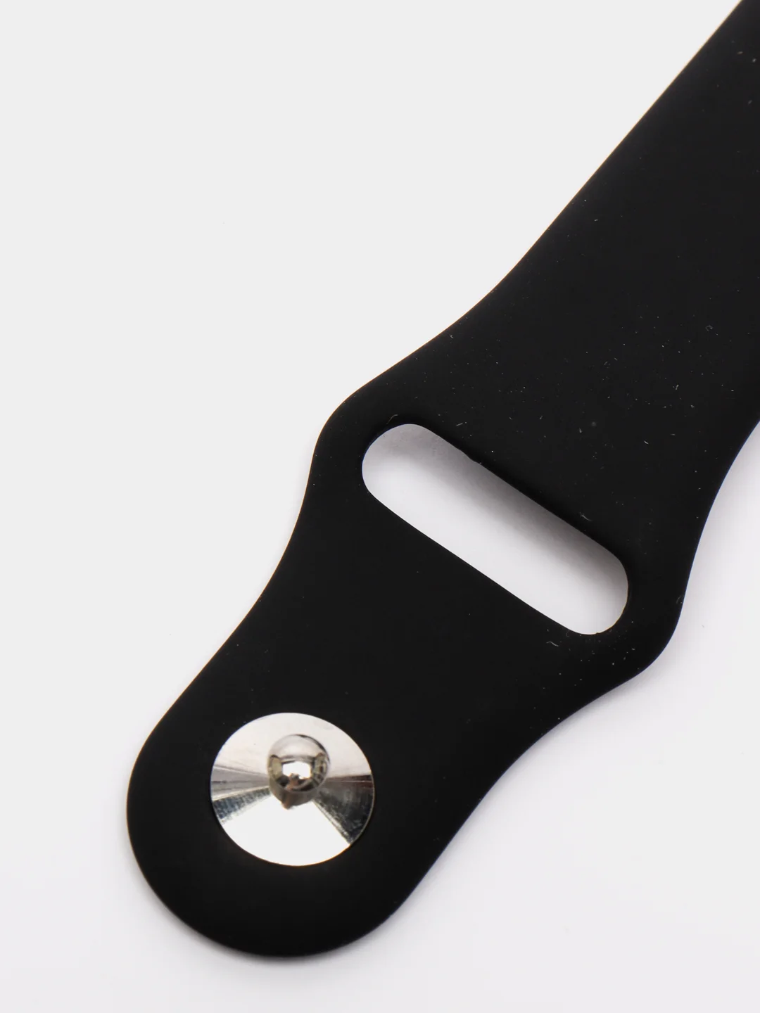 Черный силиконовый ремешок с кнопкой для Xiaomi Amazfit Bip / Samsung / Huawei, 20 мм