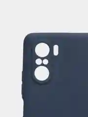 Темно-синий чехол Xiaomi Redmi K40 Pro / K40 Pro Plus / K40, К40 Про Плюс, силиконовый цветной матовый