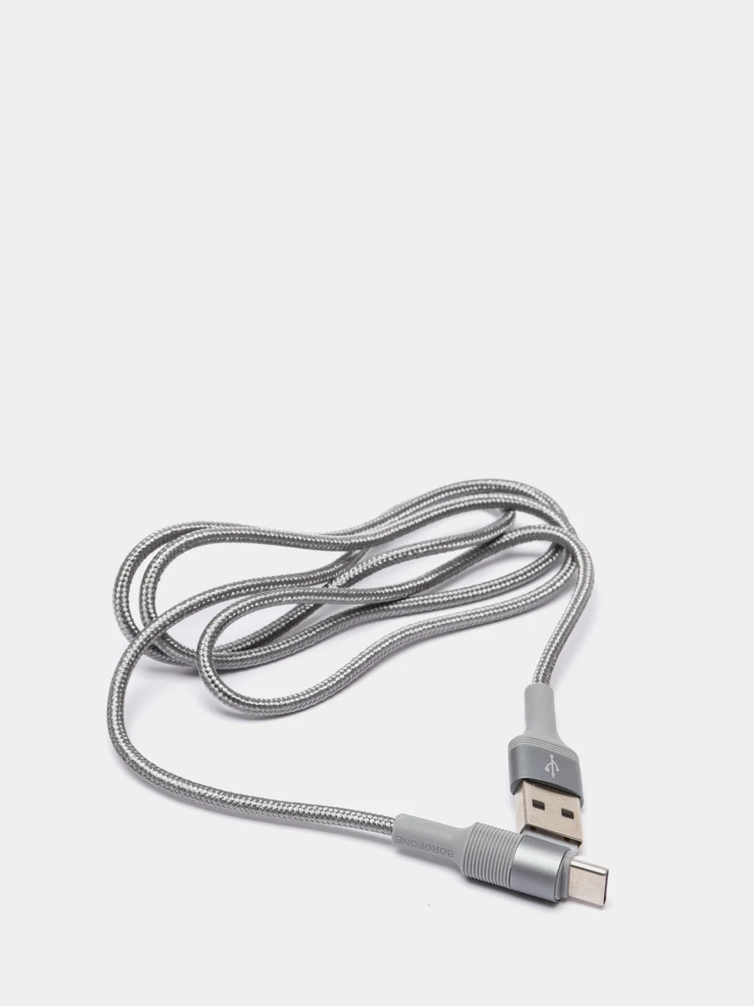 Серый кабель зарядный Borofone BX21 Type-C, для Android