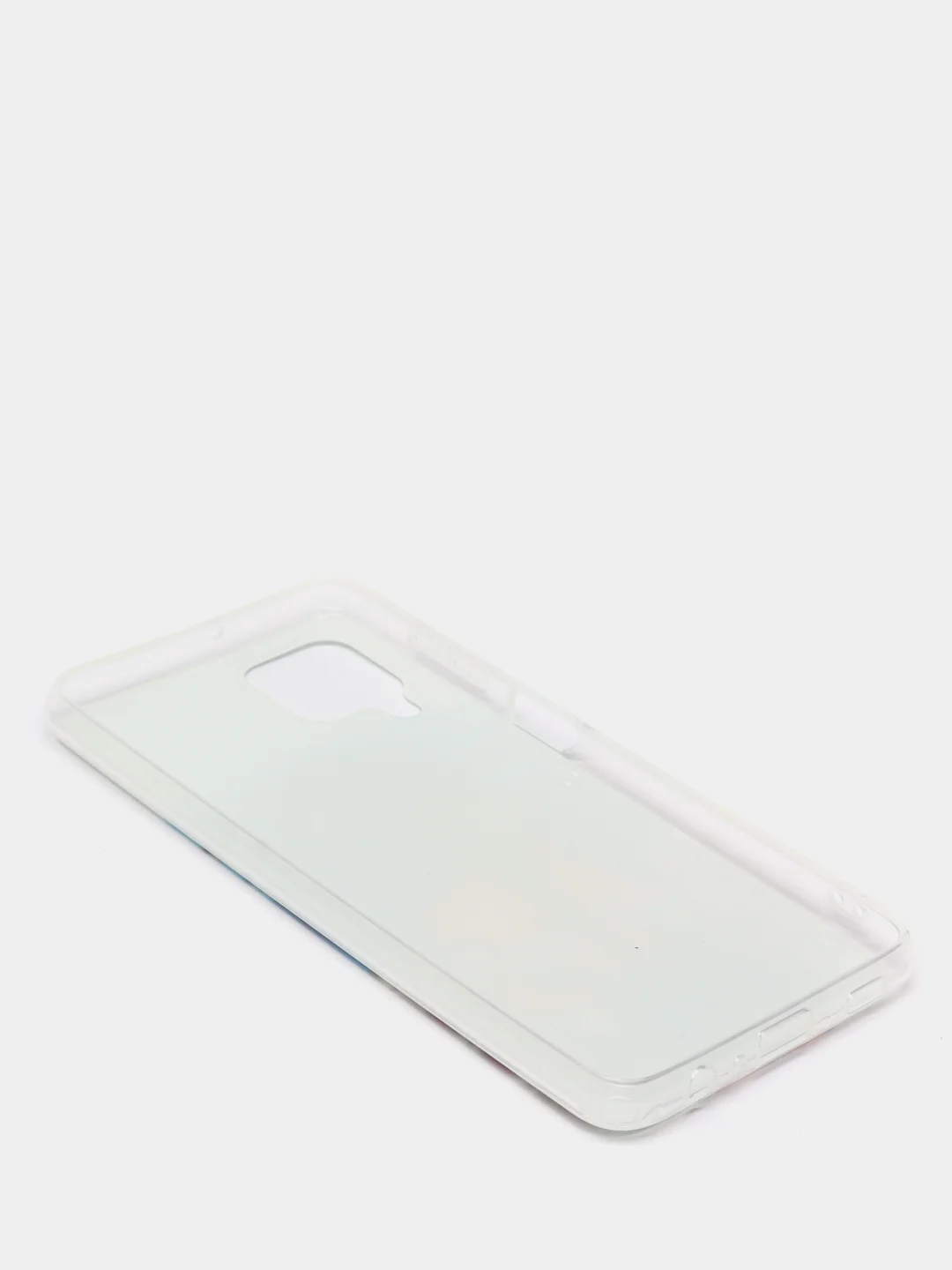 Голубой чехол Samsung Galaxy M32 / A22 (Самсунг Галакси М32 / А22), силиконовый с рисунком