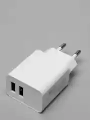 Сетевое зарядное устройство с двумя разъемами USB, 2.4А, Perfeo