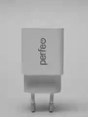 Сетевое зарядное устройство с двумя разъемами USB, 2.4А, Perfeo